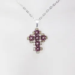 Pendant 40cm - Arabella-Silver Chain - Pendant 40cm - Laiton argenté